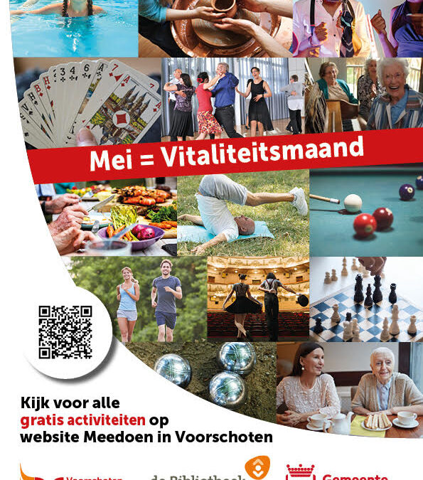 Meedoen? Meimaand = Vitaliteitsmaand in Voorschoten