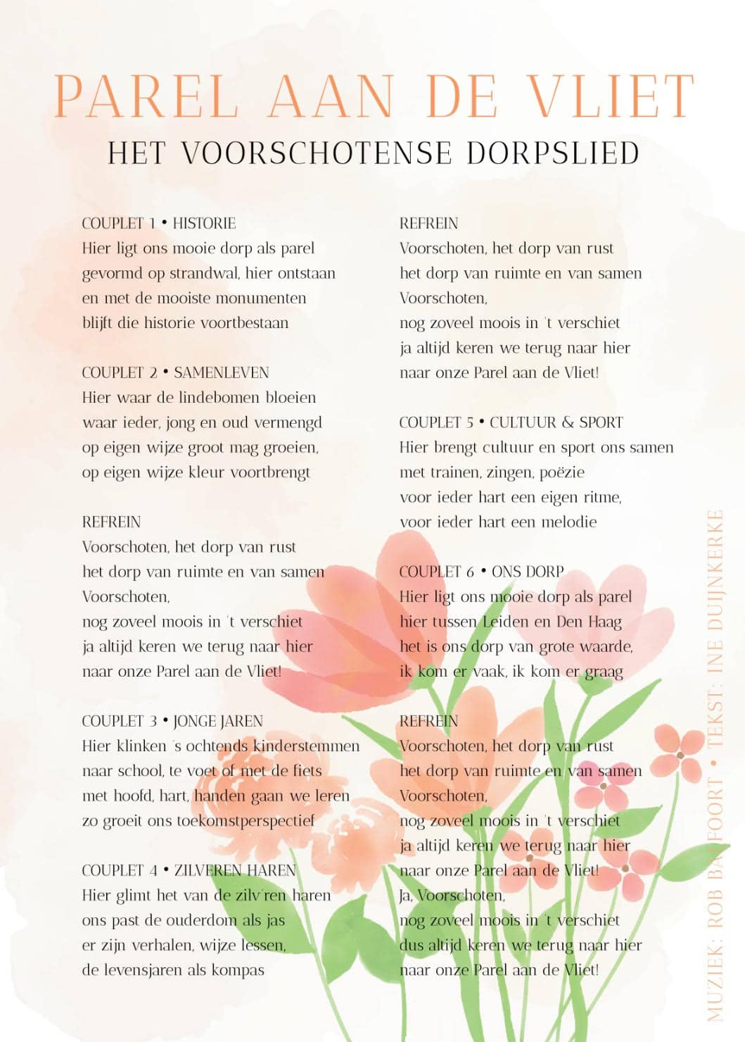 Tekst Parel aan de Vliet 13 september 2025