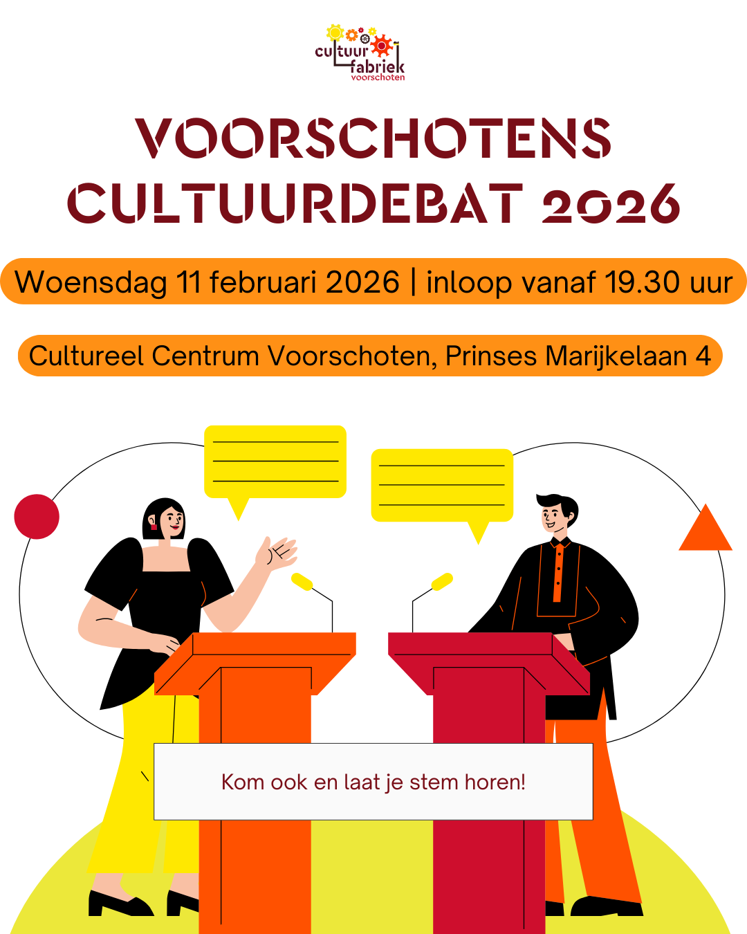 Voorschotens cultuurdebat 2026_Socials